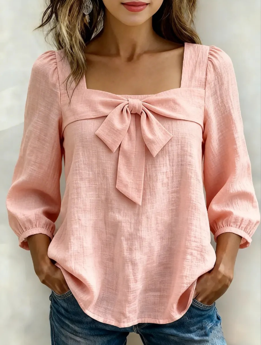 🔥AUSVERKAUF🔥 Stilvolles Baumwollhemd für Damen im Freizeitlook