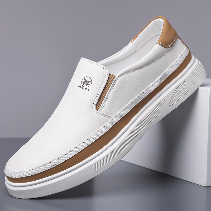 Herrenschuhe aus bedrucktem Kalbsleder