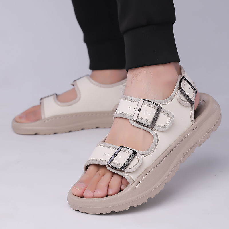 Strandsandalen aus Kalbsleder für Herren