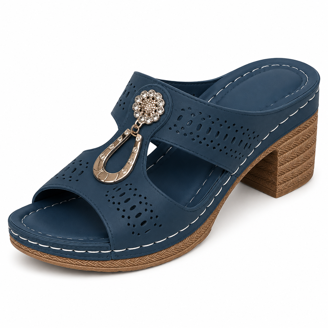Livia | Komfortable Damen-Sandaletten mit Schmuckdetail