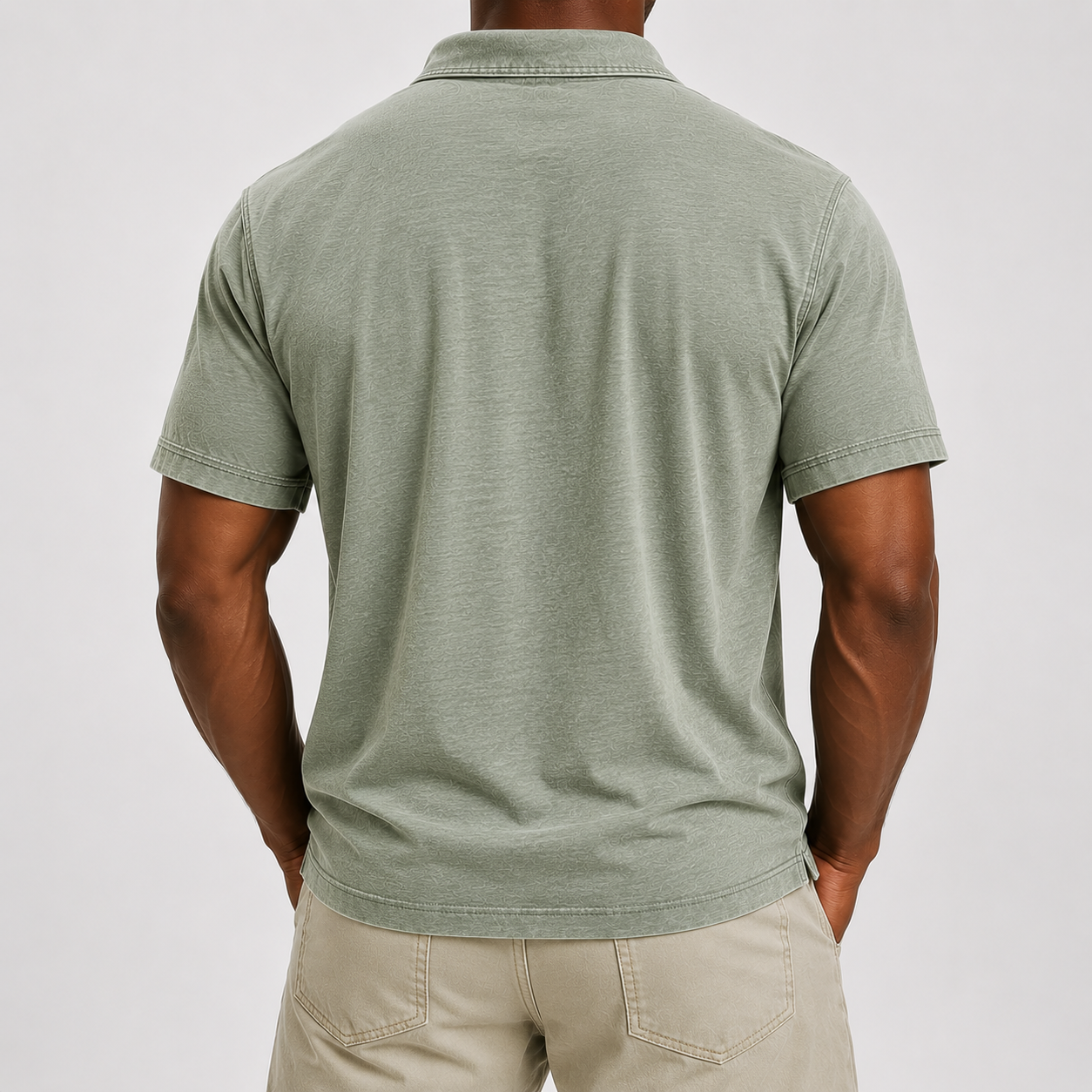 Limited Deal 8-Pack Men's Washed Cotton Blend Pocket Polo Shirts, Lightweight Breathable 3-Button Relaxed Fit