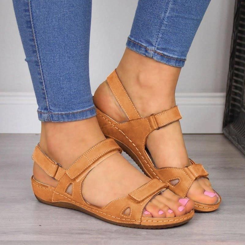 Retro-Sandalen mit Orthopädischem Komfort