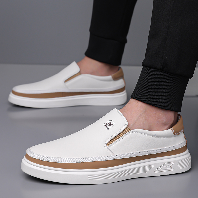 Herrenschuhe aus bedrucktem Kalbsleder