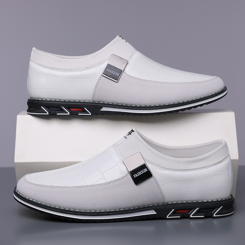 ⏰Saisonaler Abverkauf🔥Modische Herrenschuhe aus Kalbsleder im Karomuster