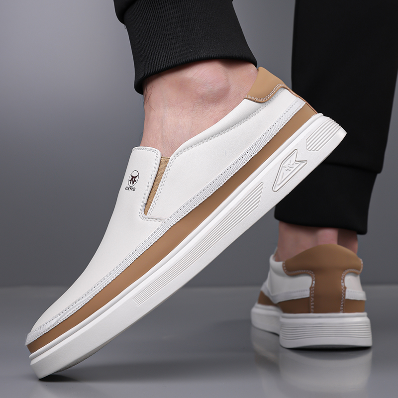 Herrenschuhe aus bedrucktem Kalbsleder
