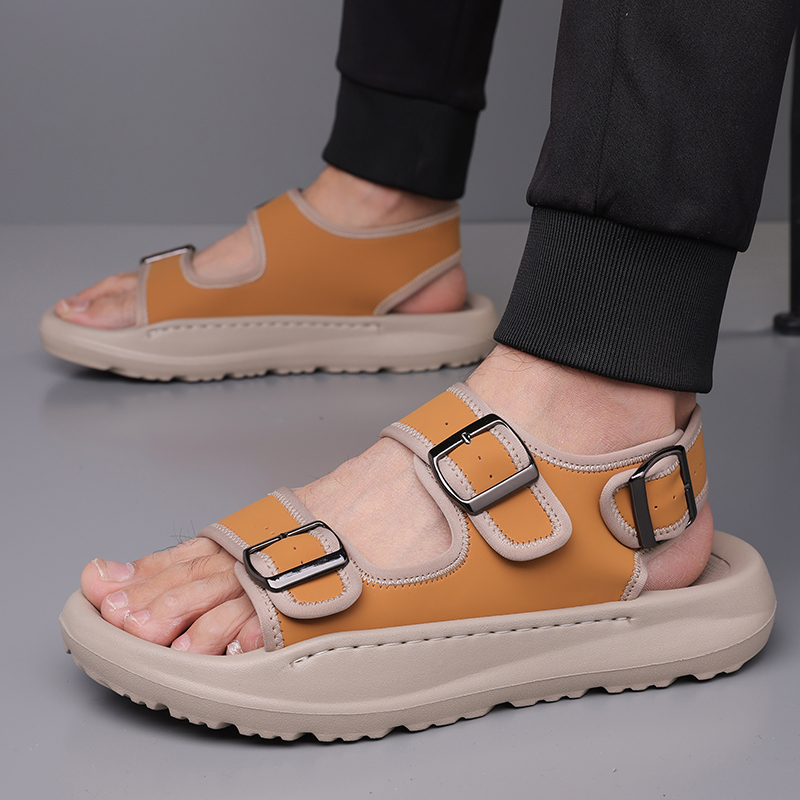Strandsandalen aus Kalbsleder für Herren