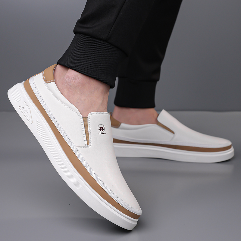 Herrenschuhe aus bedrucktem Kalbsleder