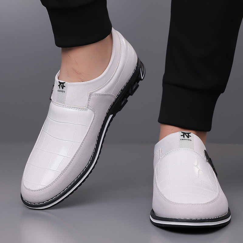 ⏰Saisonaler Abverkauf🔥Modische Herrenschuhe aus Kalbsleder im Karomuster