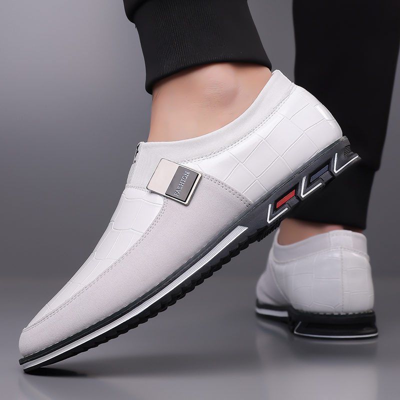 ⏰Saisonaler Abverkauf🔥Modische Herrenschuhe aus Kalbsleder im Karomuster