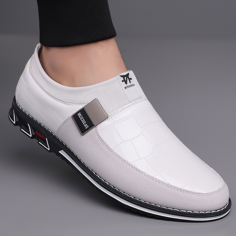 ⏰Saisonaler Abverkauf🔥Modische Herrenschuhe aus Kalbsleder im Karomuster