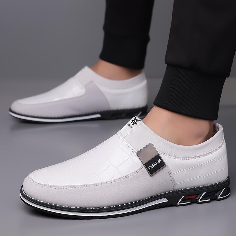 ⏰Saisonaler Abverkauf🔥Modische Herrenschuhe aus Kalbsleder im Karomuster