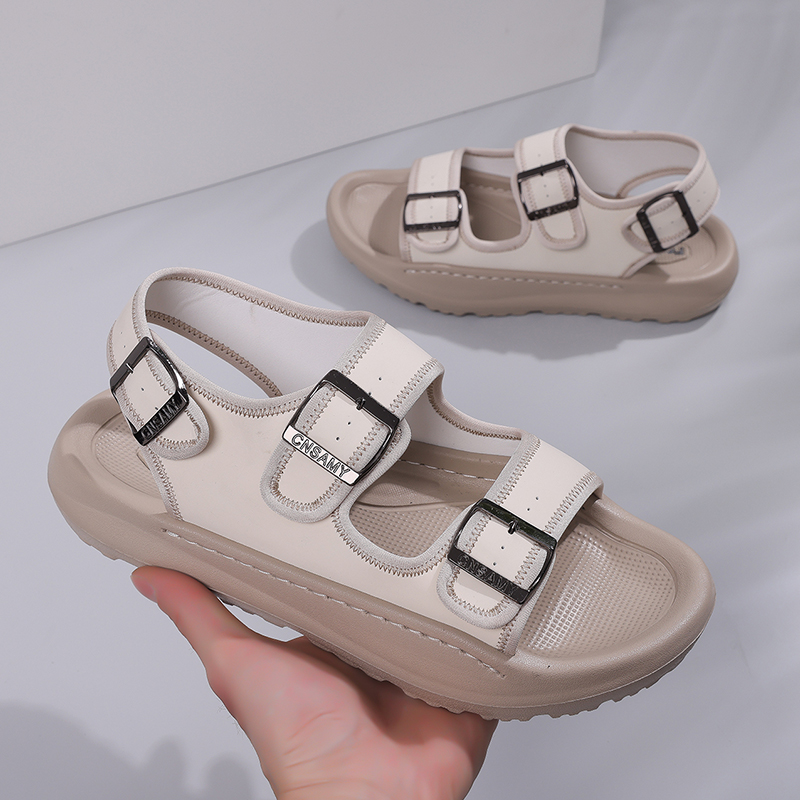 Strandsandalen aus Kalbsleder für Herren