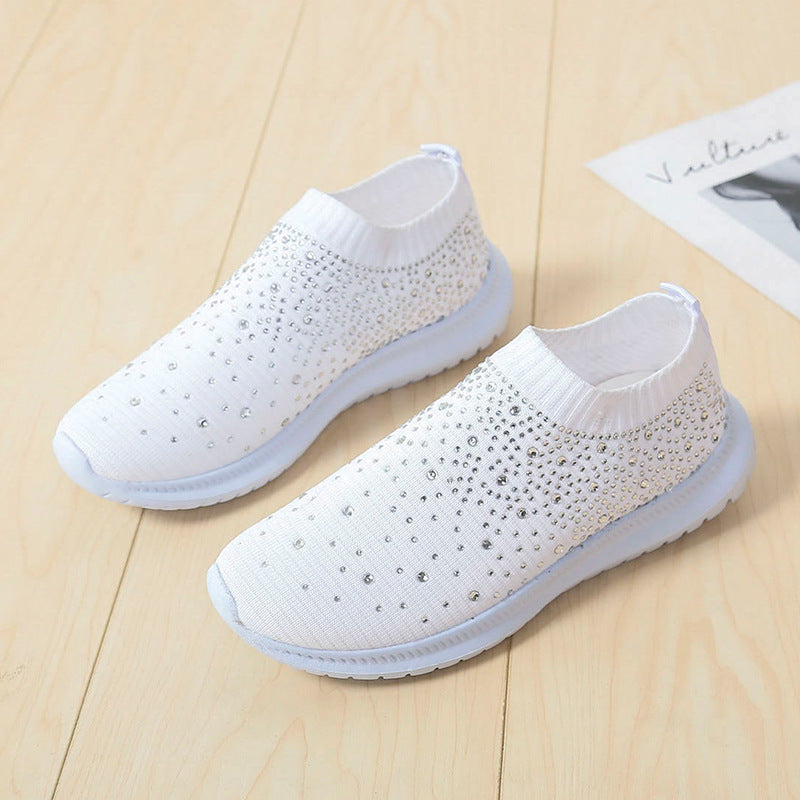 CRYSTAL | ORTHOPÄDISCHE SLIP-ON-SNEAKERS MIT STRASSSTEINEN
