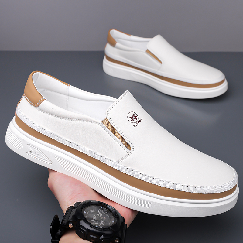 Herrenschuhe aus bedrucktem Kalbsleder