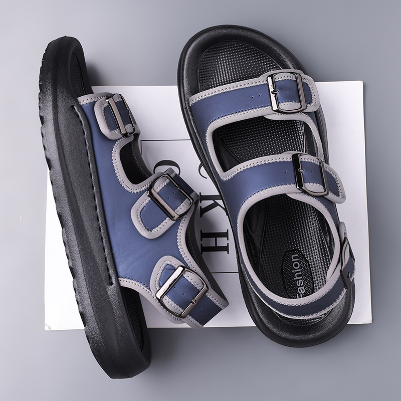 Strandsandalen aus Kalbsleder für Herren