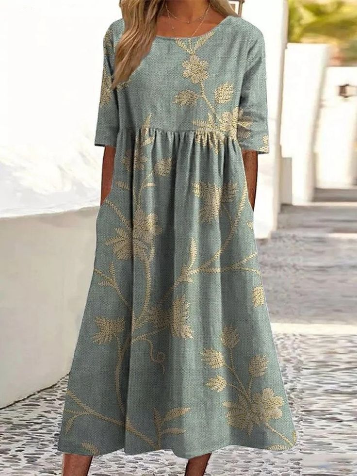 Haren | Women's Mid-Length Dress for Spring & Summer