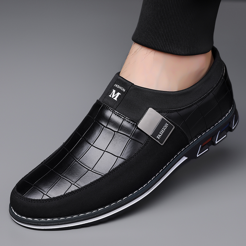 ⏰Saisonaler Abverkauf🔥Modische Herrenschuhe aus Kalbsleder im Karomuster