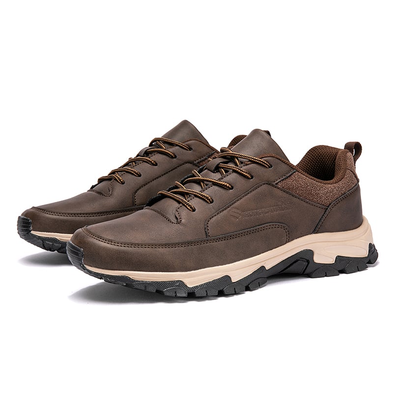 👟 Herren Komfort-Lederschuhe mit Fußgewölbestütze & Stoßdämpfung – Bequeme Sneaker für Alltag und Freizeit