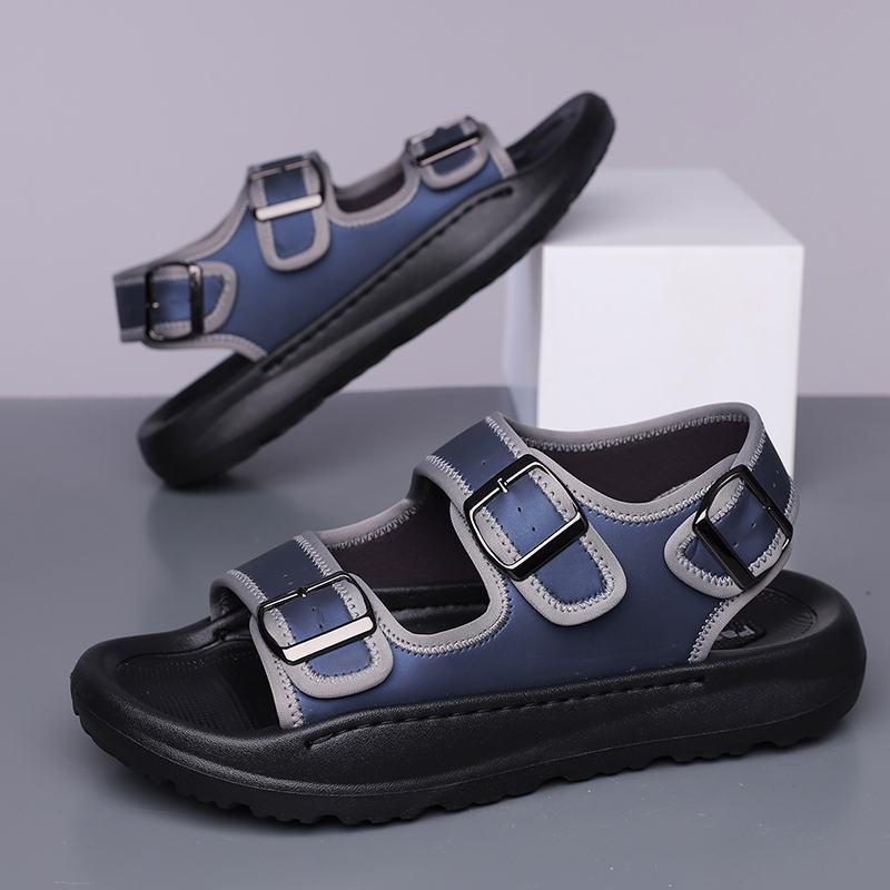 Strandsandalen aus Kalbsleder für Herren