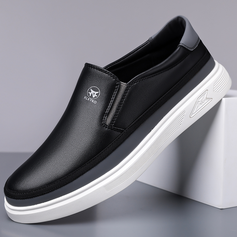 Herrenschuhe aus bedrucktem Kalbsleder