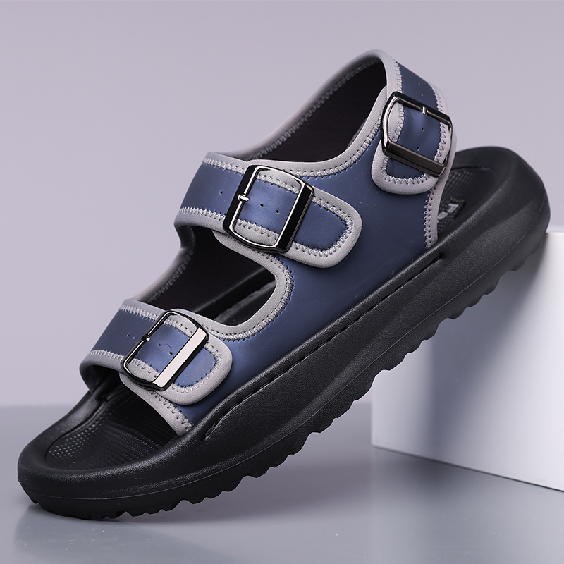 Strandsandalen aus Kalbsleder für Herren