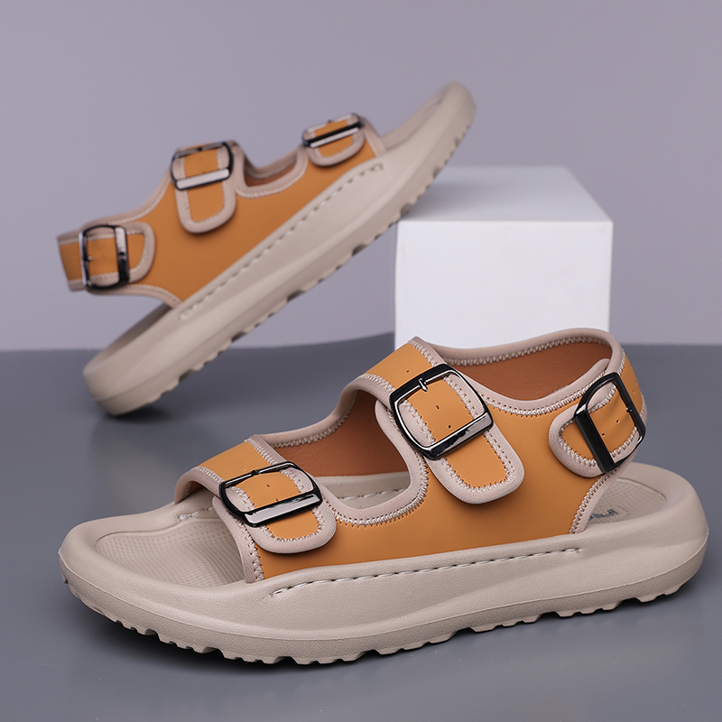 Strandsandalen aus Kalbsleder für Herren