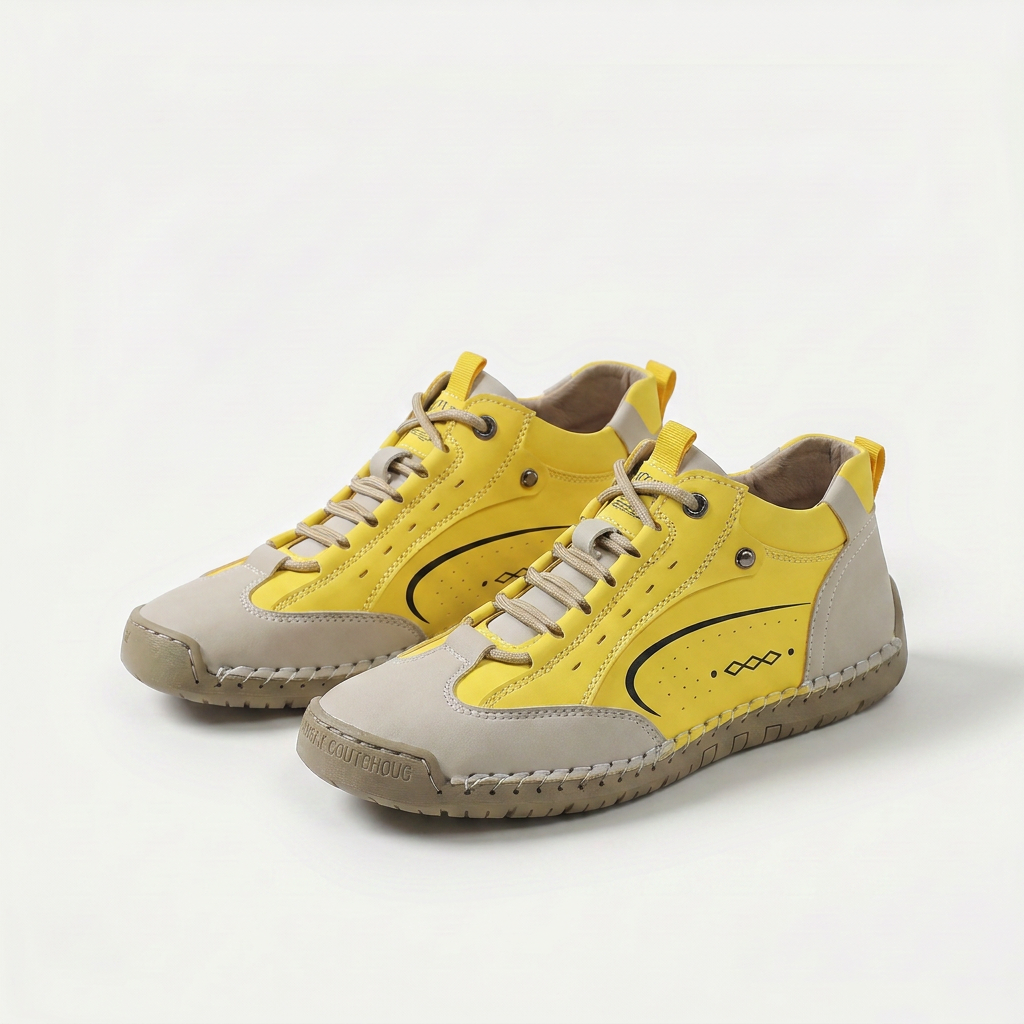 Romy – Komfortabler Mid-Top Sneaker in sanften Pastelltönen – Produktansicht 1