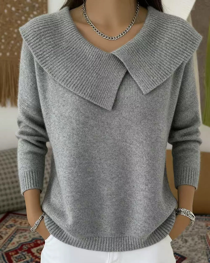 ⏰Saisonaler Abverkauf🔥50 % Rabatt – Bequemer Rippstrickpullover – 2 kaufen, versandkostenfrei