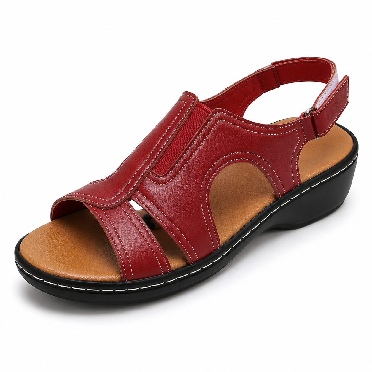 🎁 Sonderangebot am letzten Tag: 70 % Rabatt 🎁 Orthopädische Keilabsatz-Sandalen für Damen, Sommer 2026, aus Premium-Leder