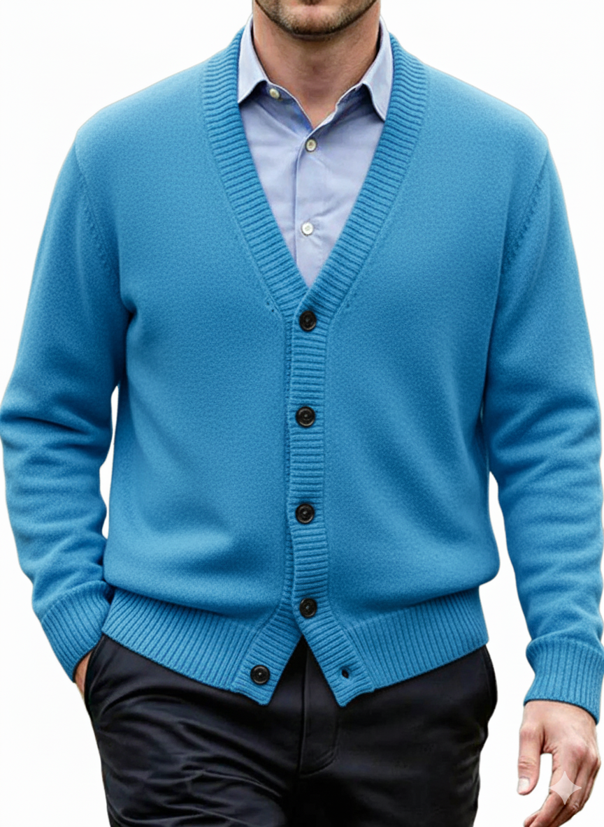 ⏰Saisonaler Abverkauf🔥Herren-Strickjacke, einfarbig, für den Alltag