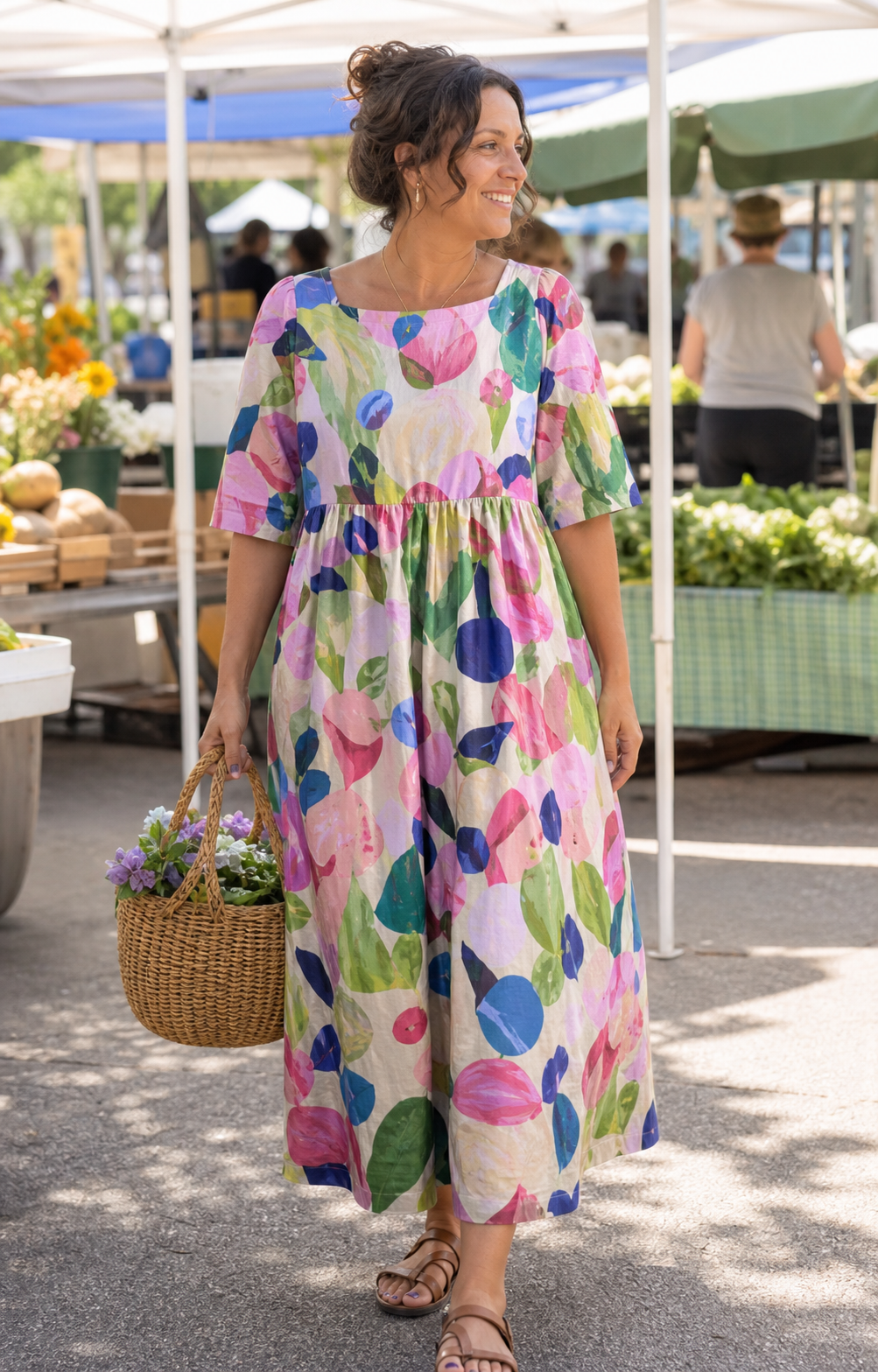 Alltagsinspiration für das bedruckte Maxikleid – Ansicht 7