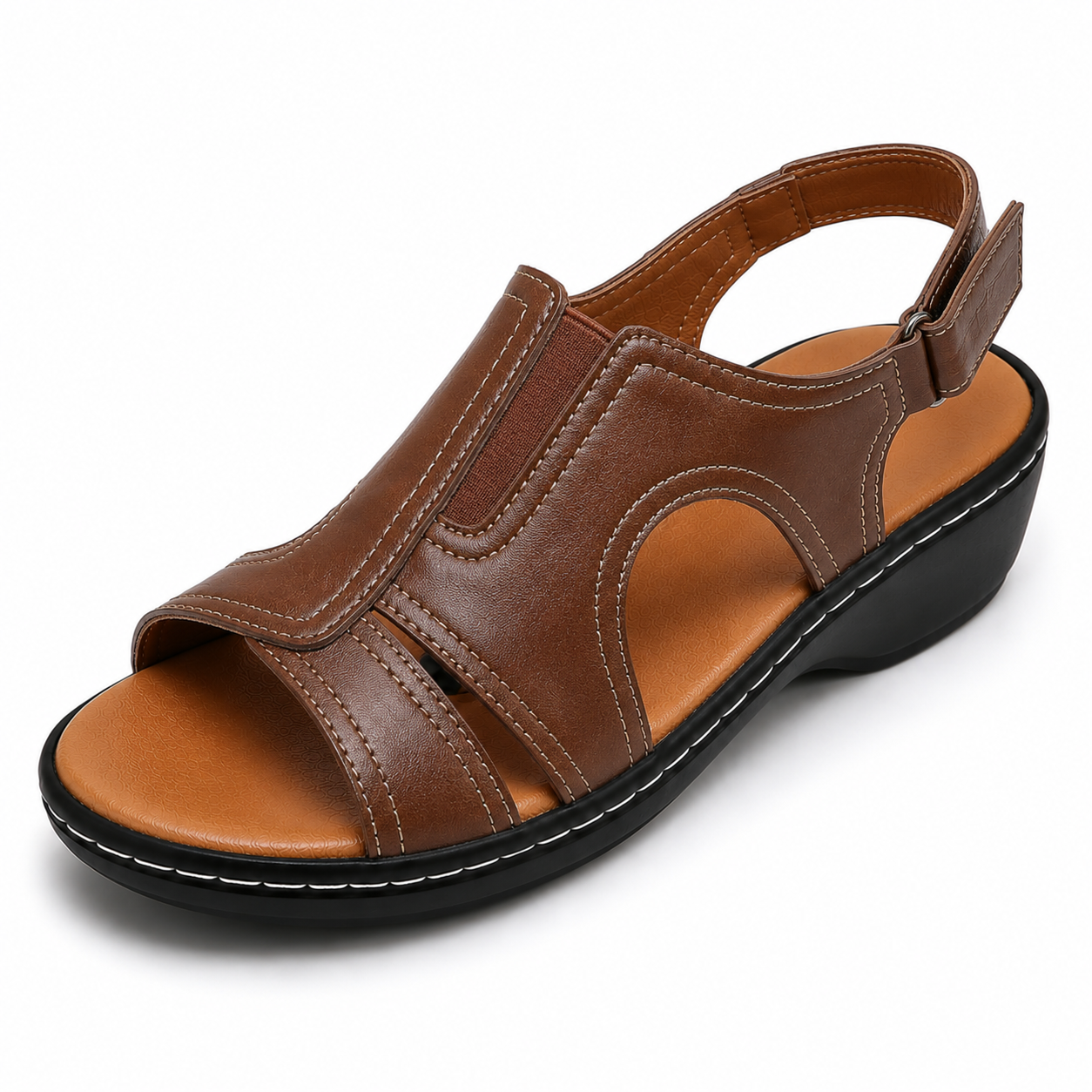 🎁 Sonderangebot am letzten Tag: 70 % Rabatt 🎁 Orthopädische Keilabsatz-Sandalen für Damen, Sommer 2026, aus Premium-Leder