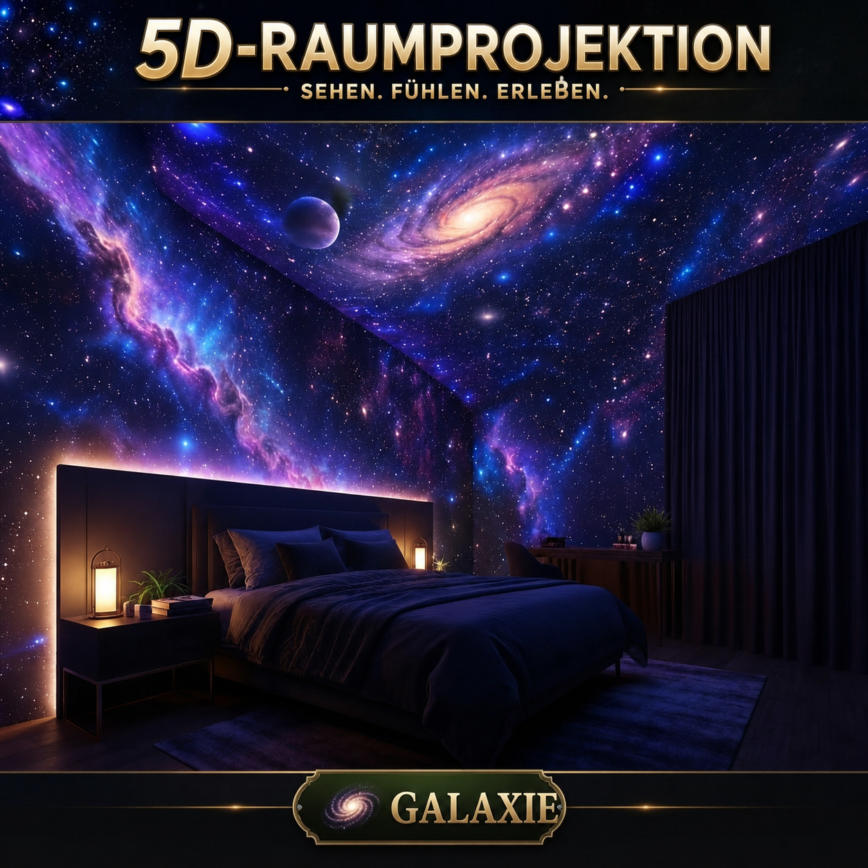 HD-Projektor mit deutscher Produktgrafik – Ansicht 7