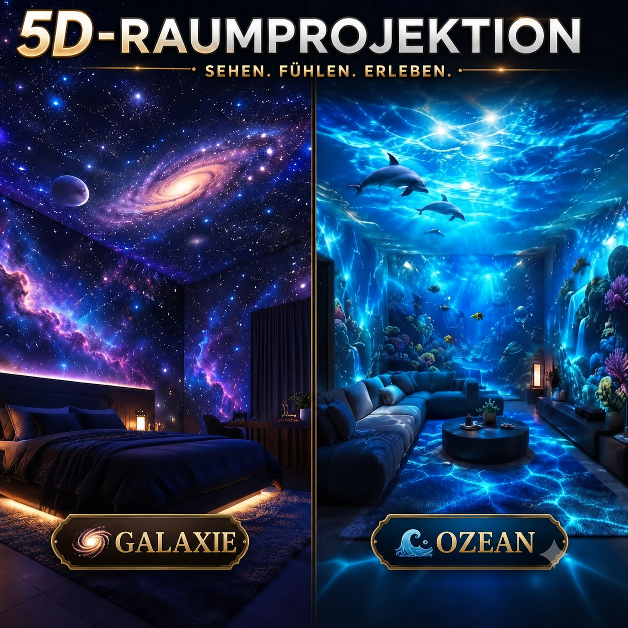HD-Projektor mit deutscher Produktgrafik – Ansicht 9