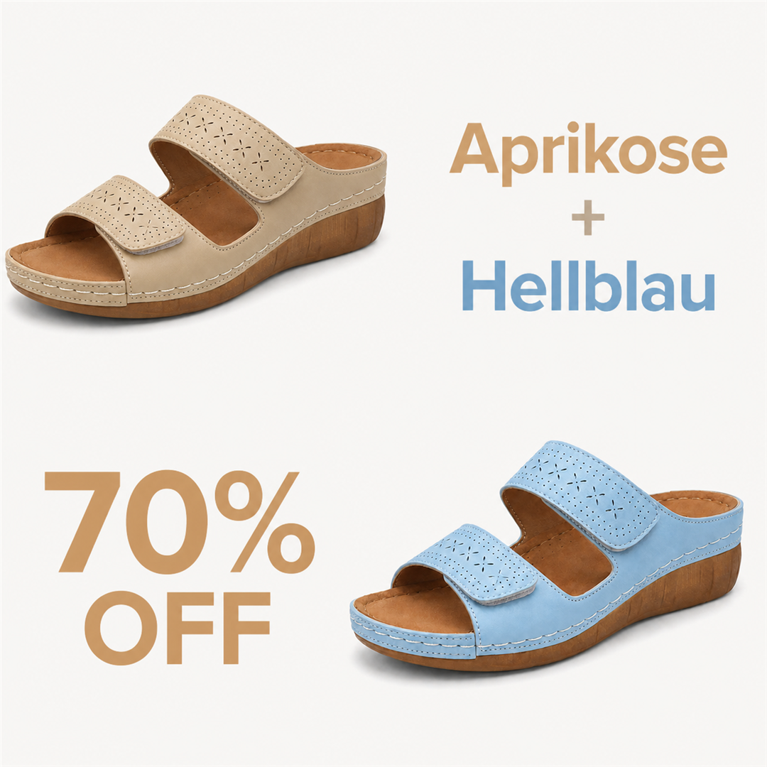 Aprikose + Hellblau