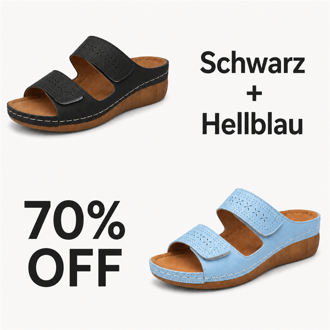 Schwarz + Hellblau