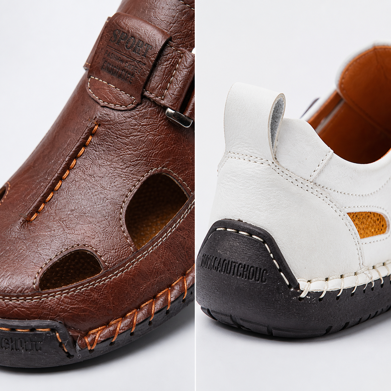 Weiße Sandalen für helle Sommer-Outfits