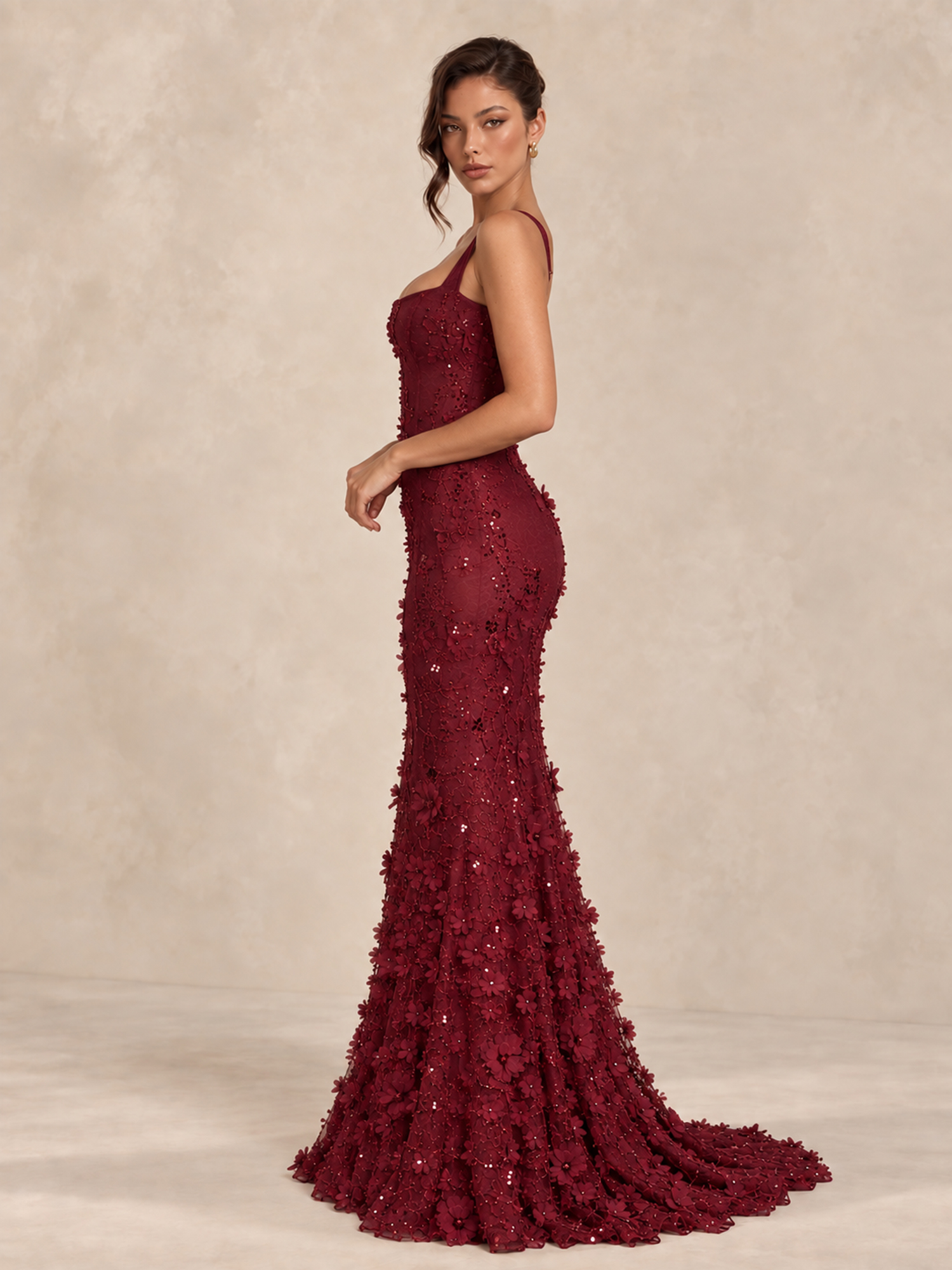 Sparkly Sequin Mermaid Lace Prom Dress