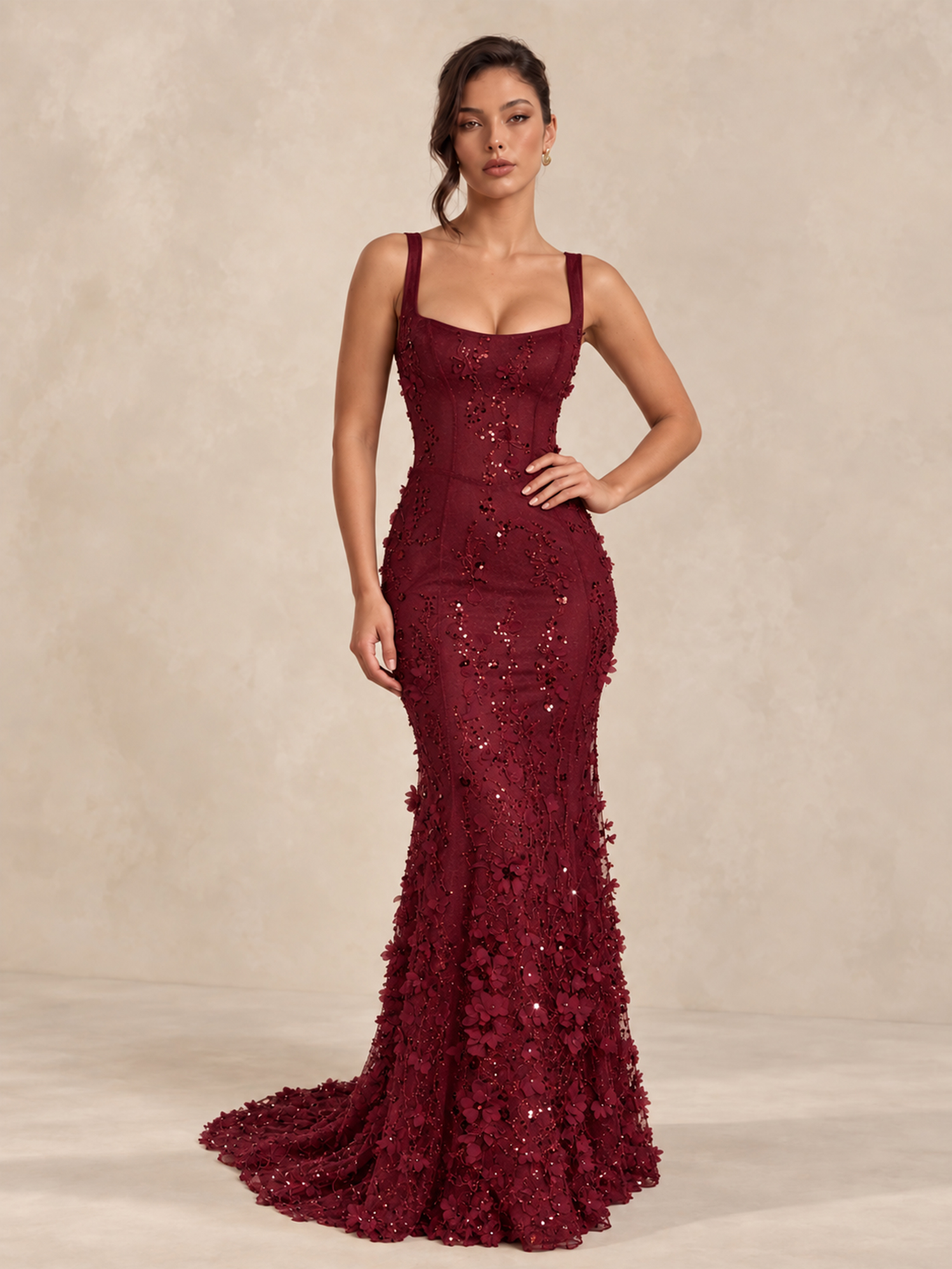 Sparkly Sequin Mermaid Lace Prom Dress