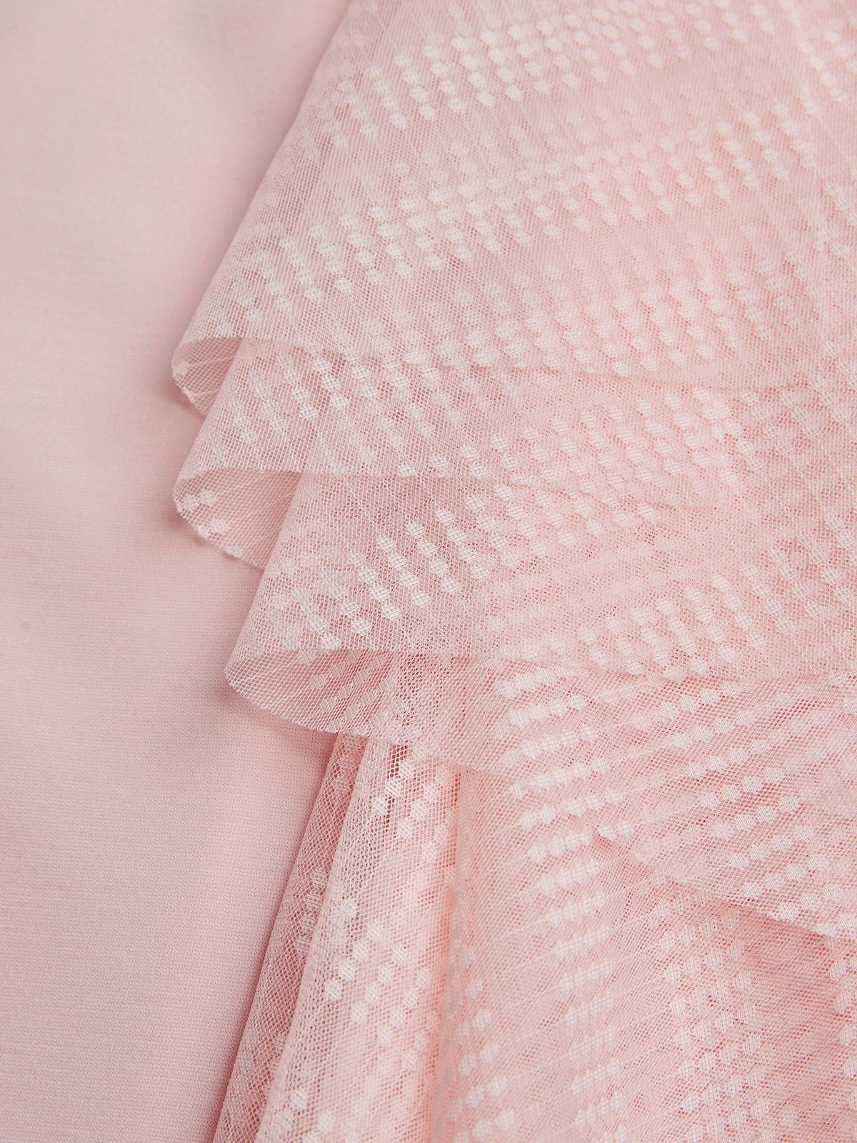 Blush Pink Sheath Maxi Ruched Sleeveless Knit and Mesh Bridesmaid Dress