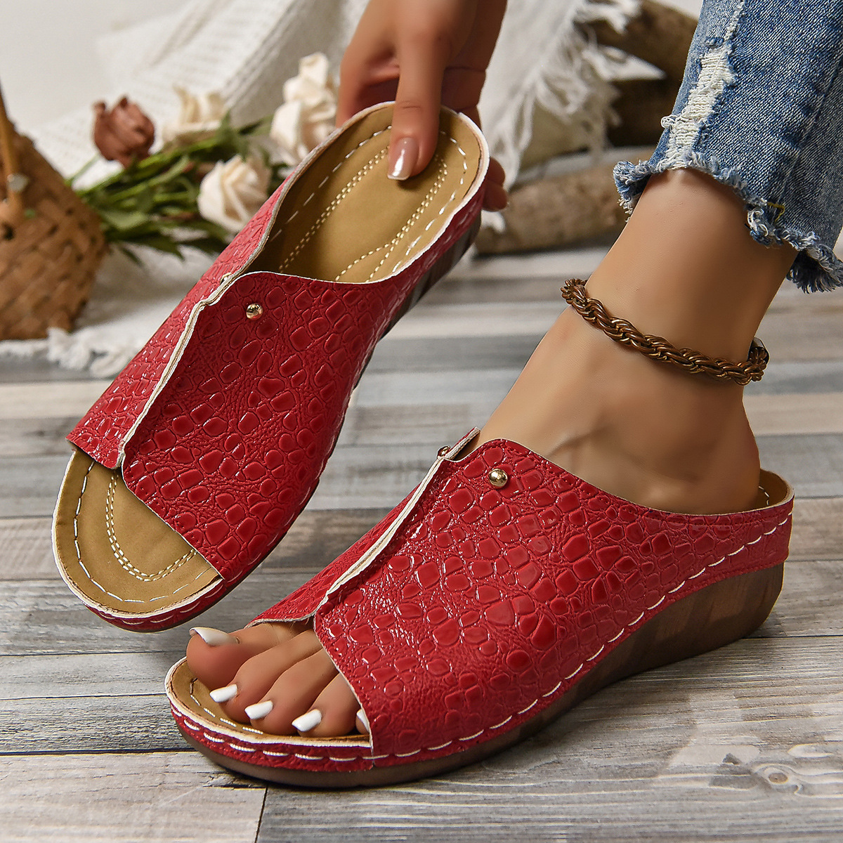 ⭐Last Day 60% OFF - Arch Support Sole Upgradation Stretch Lightweight Sandals