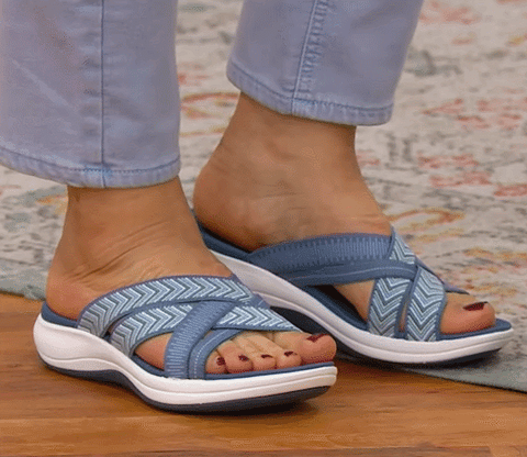 👍 🌹 Trendy Solid Color Comfortable Massage Sports Sandals, Wear Resistance Non Slip Outdoor Slides, Casual Versatile Breathable Beach Slippers