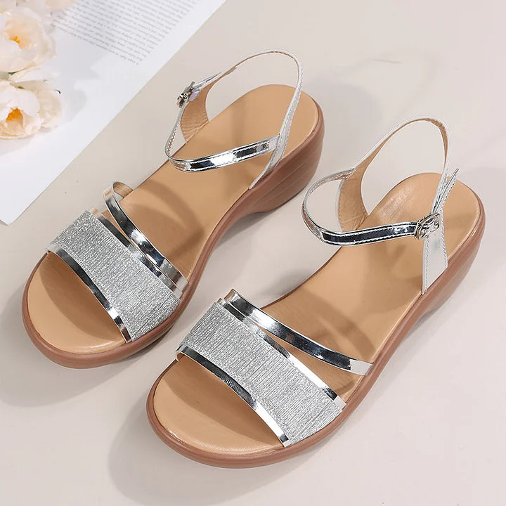 2024 New Women's Open Toe Wedge Orthopedic Sandals (Buy 2 Free Shipping)