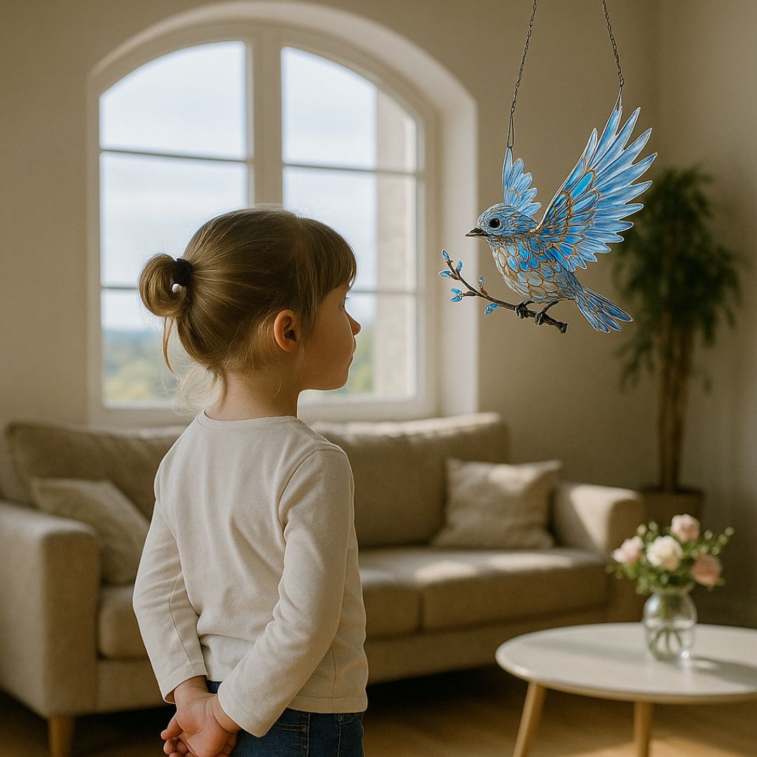 Blue Bird Spirit - A Moment of Handcrafted Brilliance for Your Home