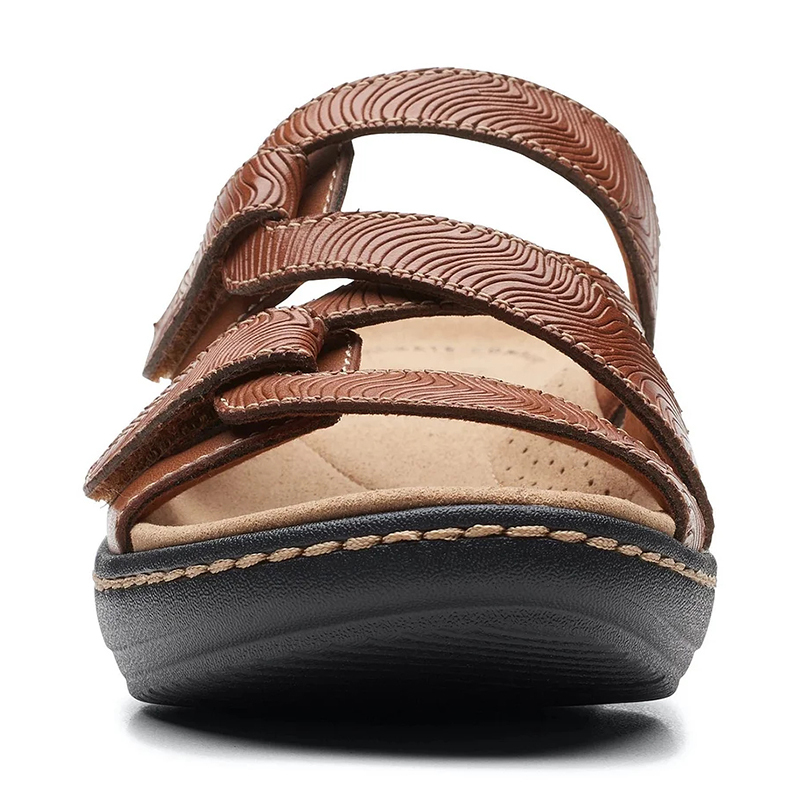 🔥Last Day Promotion 50% OFF - 2023 Soft Bottom Massage Orthopedic Leather Wedge Slide Sandals