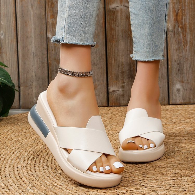 Wedge sandals for women, casual open toe platform shoes🔥BUY 2 GET FRE