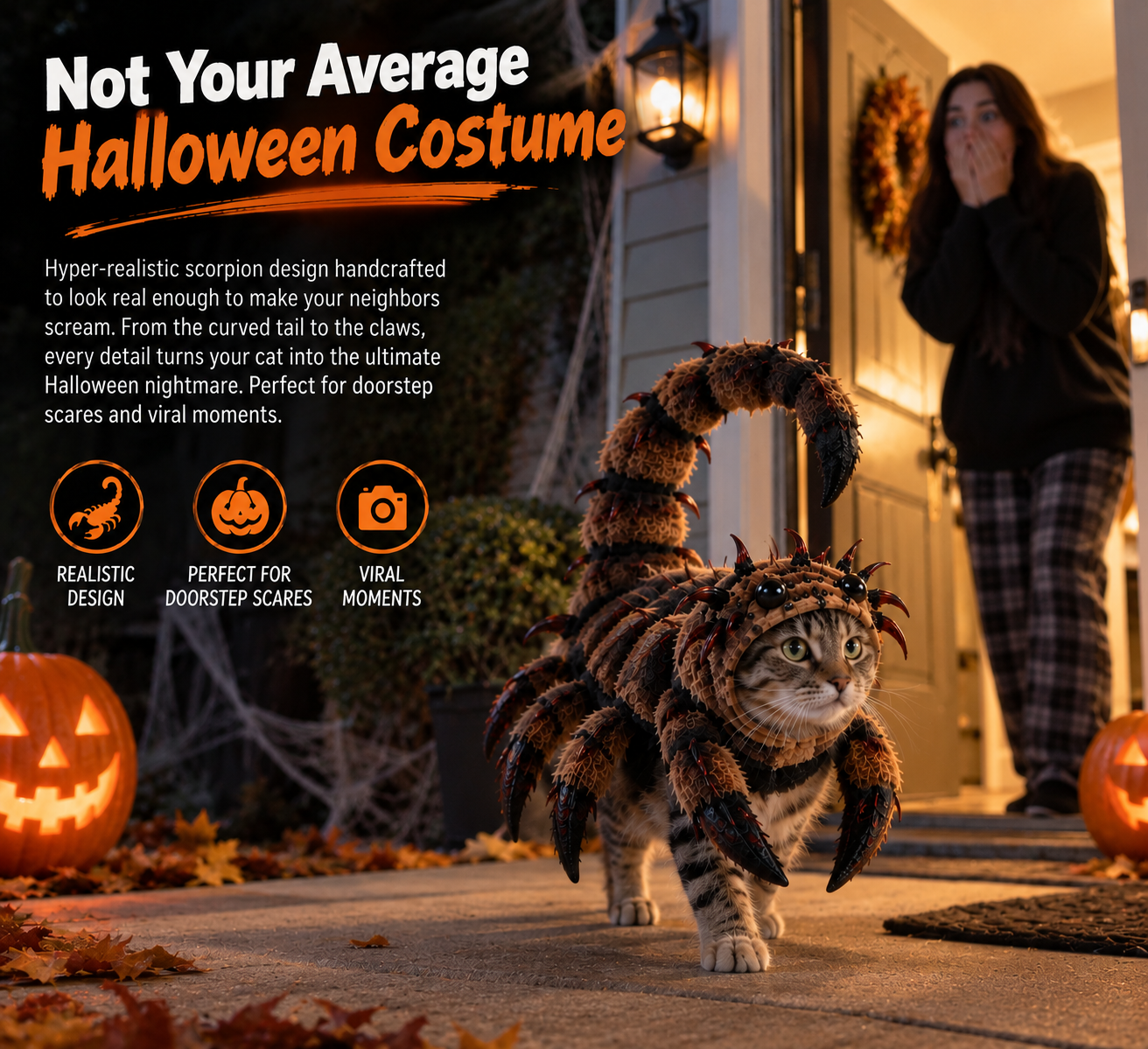 Cat Halloween Costume | CritterCrawl™ & Crawlkin™