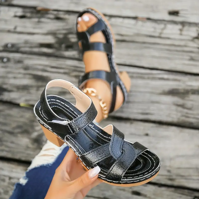 Women's Chunky Heeled Crisscross Open Toe All-Match Slingback Sandals (🔥BUY 2 FREE SHIPPING)