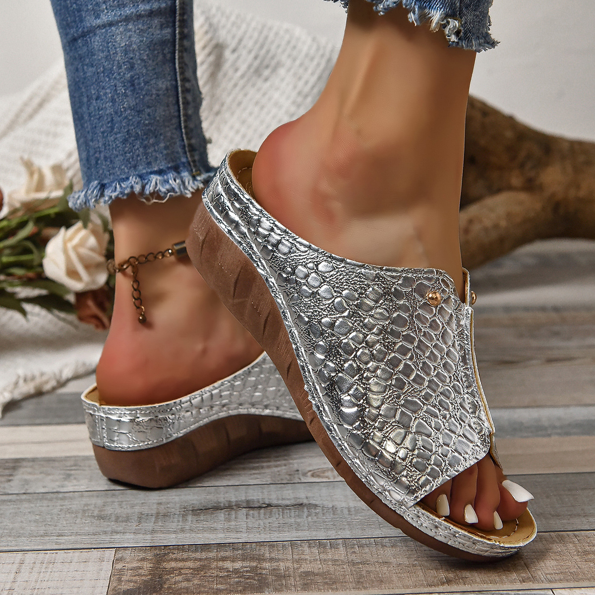 ⭐Last Day 60% OFF - Arch Support Sole Upgradation Stretch Lightweight Sandals