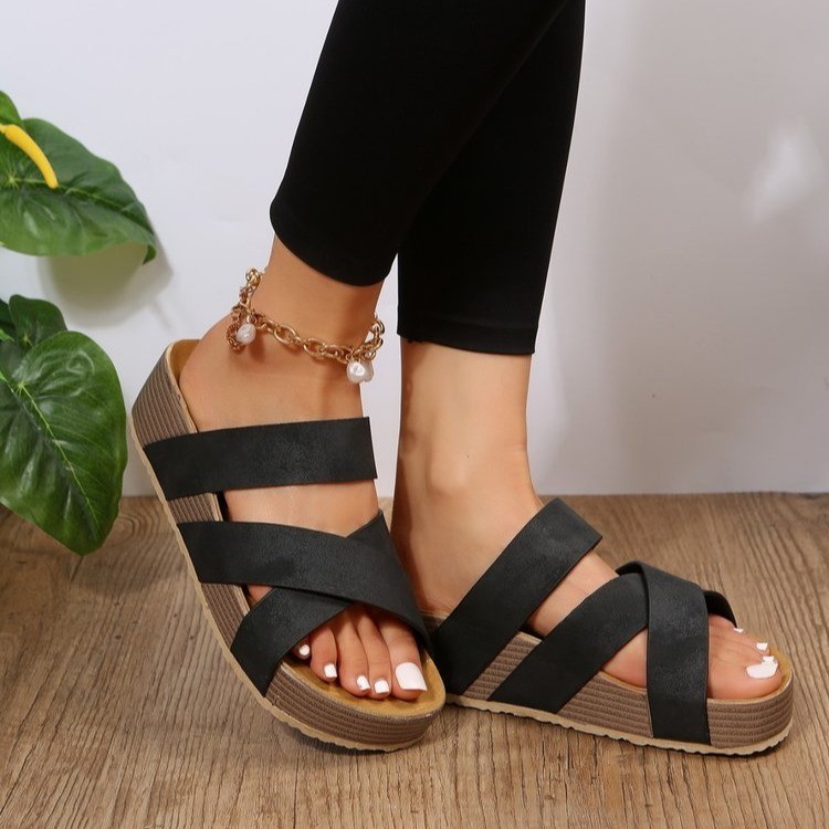 🔥Last day promotion 50% off - Women's Platform Slide Sandals
